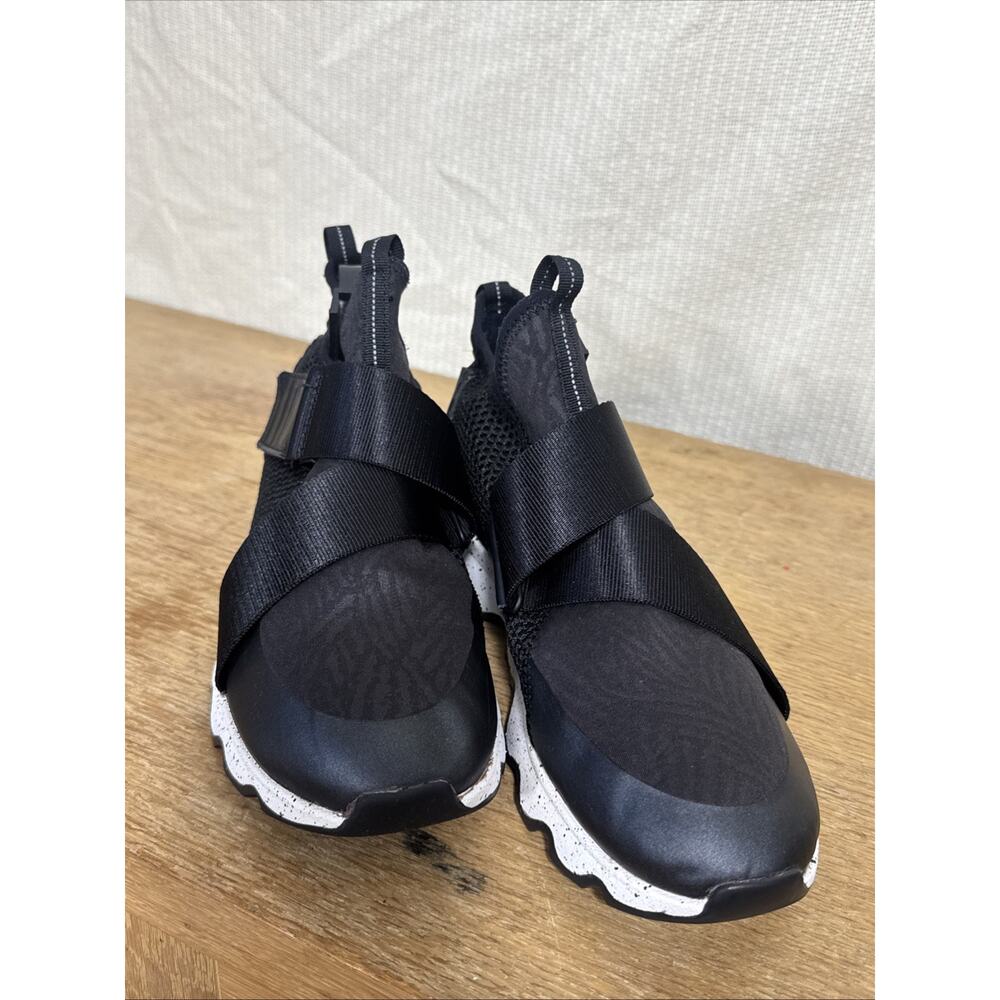 Sorel Kinetic Lite Strap Sneakers Women’s Size 10 Black White Comfort Shoes - Picture 5 of 11